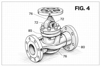 create uspto compliant patent drawing for utility and design patents