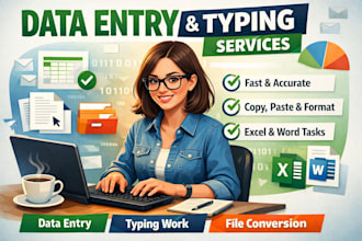 do data entry and typing