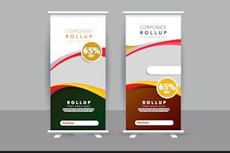 design roll up banner, retractable banner, pull up banner