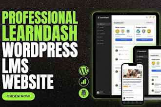build a professional learndash lms website for online learning platform