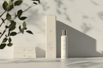 supplement or hemp product packaging box and label