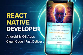 develop or fix your react native mobile application