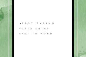 do fast typing from PDF, images and handwritten notes