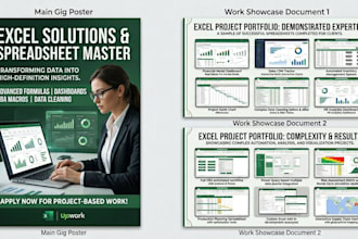 provide expert ms excel spreadsheet services and data formatting
