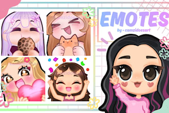 make cute custom twitch emotes