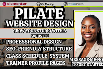 pilates website pilates studio website fitness website design yoga studio site