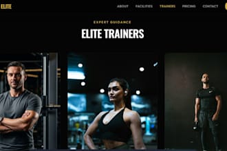 create a high converting gym website to attract more clients