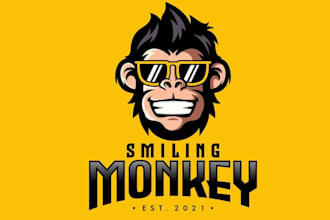 do professional monkey logo design for your business