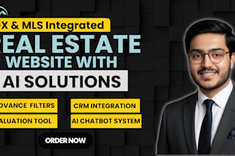 develop premium real estate idx mls website with ai solutions