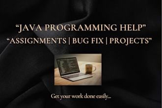 write java programs fix bugs and help with assignments