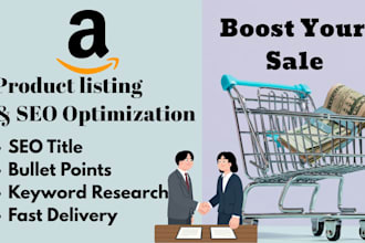 write SEO amazon product listing and description