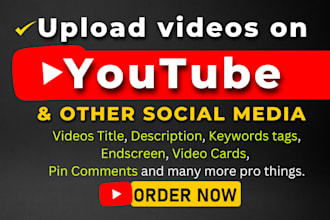 upload your videos with viral SEO titles tags thumbnails and full optimization