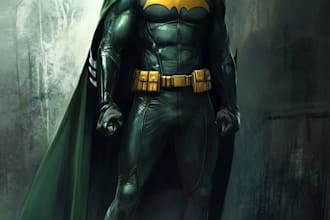 superhero character for comics