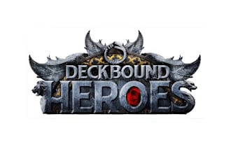 design deck bound heroes video game logo