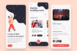develop event booking app, event planning app, ticket booking app