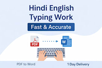 do fast and accurate hindi and english typing work