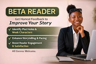 beta read your ebook and give honest reader insight