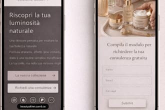 design a professional website for business, fitness, beauty