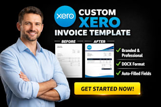 design custom xero invoice templates with professional branding