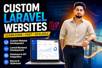 build custom laravel website with admin panel for business or startup