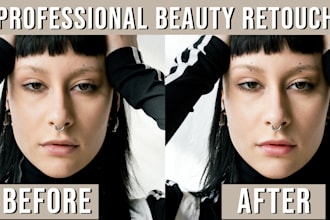 do professional natural skin retouching and photo editing