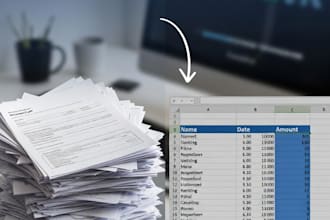 convert PDF or image to excel or google sheets