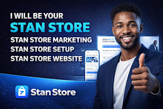 be your  stan store stan store marketing stan store setup stan store website