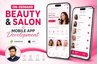 develop beauty and salon app,hair barber booking app ,appointment app in flutter