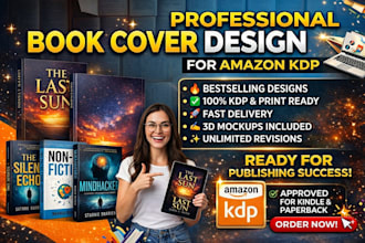 do 24 hrs journal self help front, back and spine book cover design for kdp