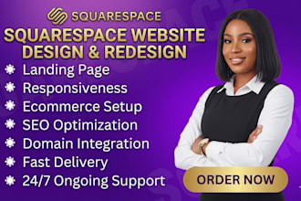 design custom squarespace website redesign squarespace website development
