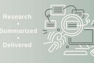 research your topic and deliver a clear structured report