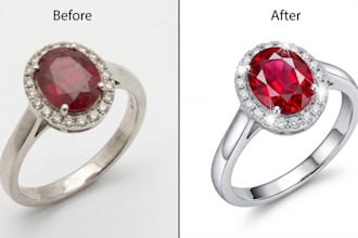 create realistic jewelry animation, product render video, image editing retouch