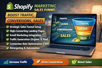setup shopify marketing sales funnel for higher conversions sales