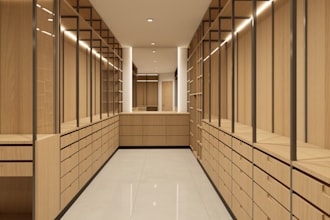 design your walk in closet and wardrobe with realistic 3d render