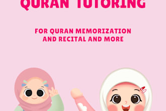 teach quran recitation, tajweed and hifz for kids and women