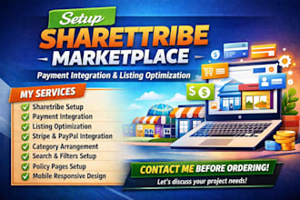 do sharetribe marketplace setup payment integration listing optimization