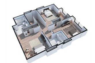 render architectural 3d flythrough or walkthrough animation