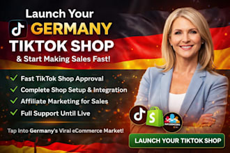 setup german tiktok shop create german tiktok shop marketing tiktok account sale