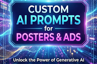 create professional ai prompts for posters, ads, and designs