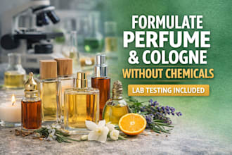formulate perfume and cologne without chemical, attar, scent, candles, products