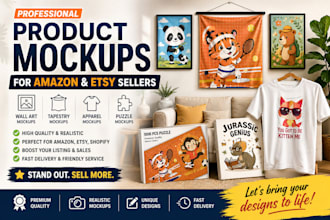 design amazon product listing images and lifestyle mockup design amazon product