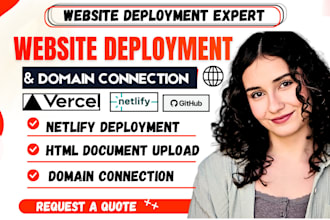 deploy your websites on aws or any hosting servers
