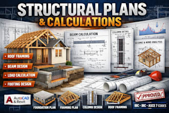 provide structural drawings and calculations for USA building permits
