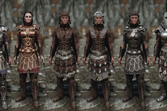 bannerlord, skyrim, bg3, l4d2, elden ring, fallout, witcher 3 model assets armor