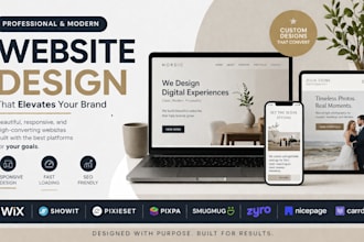 design stunning wix showit pixieset pixpa carrd zyro website expert redesign