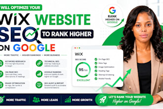optimize your wix website SEO to rank higher on google