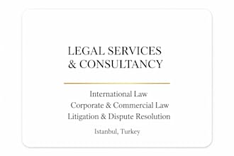 providing professional legal consultancy and dispute resolution services