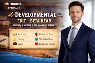 developmental edit, beta read fantasy, memoir and paranormal romance