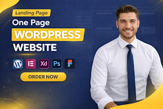 create wordpress landing page, squeeze page, sales funnel and single page site