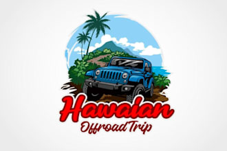 draw wonderful and excellent jeep logo design for your business